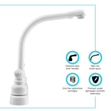Dura Faucet Classical Series Kitchen Faucet (MPN: DF-PK210C-WT)