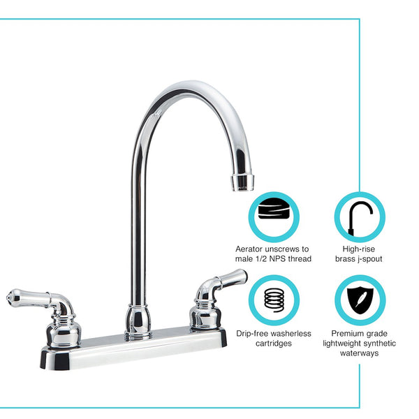 Dura Faucet Kitchen Faucet (MPN: DF-PK330HC-CP)