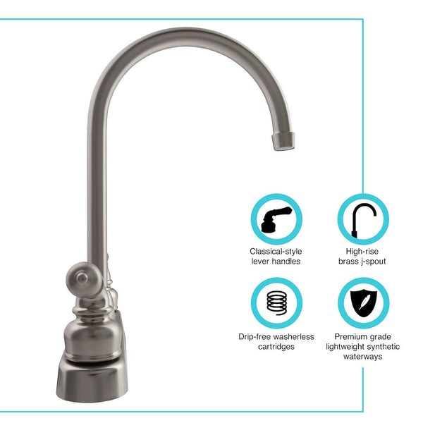 Dura Faucet RV Kitchen Faucet (MPN: DF-PK330HC-SN)