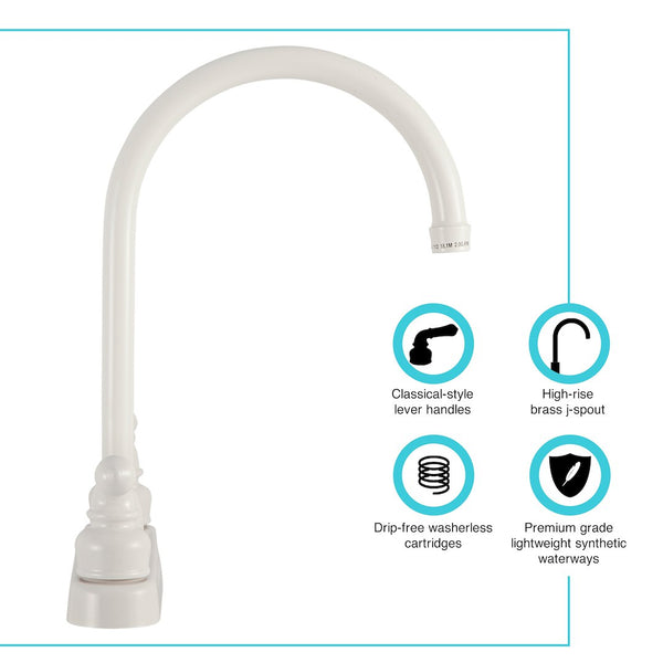 Dura Faucet Kitchen Faucet (MPN: DF-PK330HC-WT)