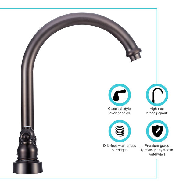 Dura Faucet RV Kitchen Faucet (MPN: DF-PK340L-VB)