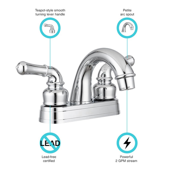 Dura Faucet Lavatory Faucet (MPN: DF-PL620C-CP)