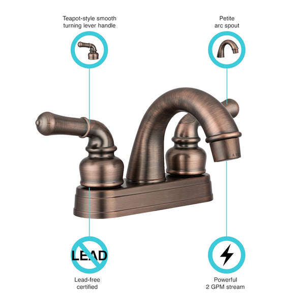 Dura Faucet Lavatory Faucet (MPN: DF-PL620C-ORB)