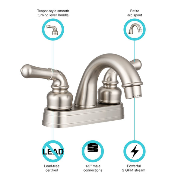 Dura Faucet Lavatory Faucet (MPN: DF-PL620C-SN)