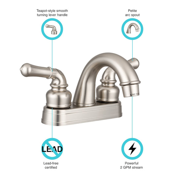 Dura Faucet Lavatory Faucet (MPN: DF-PL620C-SN)