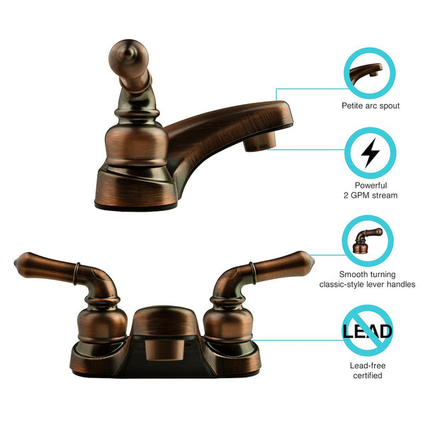 Dura Faucet Classical Series Lavatory Faucet (MPN: DF-PL700C-ORB)