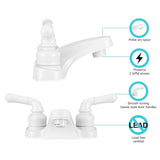 Dura Faucet Classical Series Lavatory Faucet (MPN: DF-PL700C-WT)