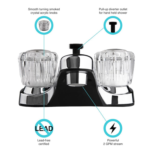 Dura Faucet Lavatory Faucet (MPN: DF-PL720A-CP)