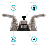Dura Faucet Classical Series Lavatory Faucet (MPN: DF-PL720C-SN)
