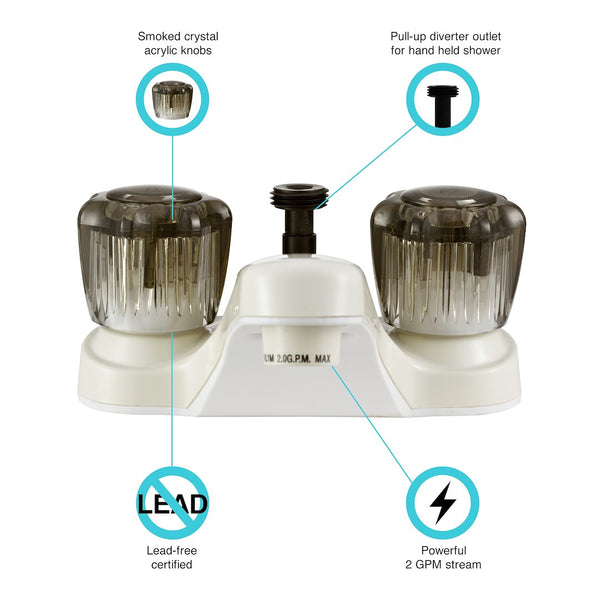 Dura Faucet Lavatory Faucet (MPN: DF-PL720S-BQ)