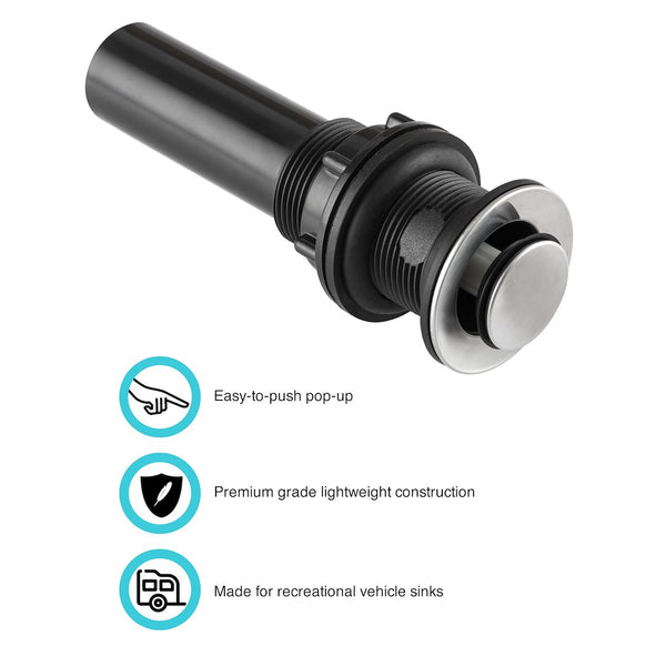Dura Faucet Lavatory Sink Pop-Up Assembly (MPN: DF-PU202-SN)