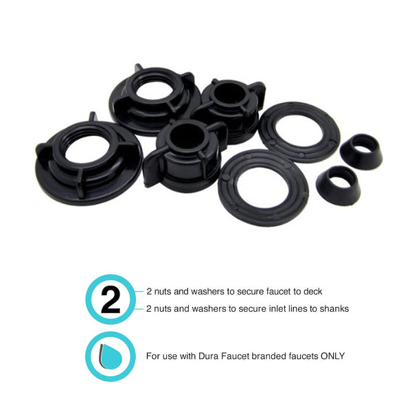 Dura Faucet Mounting Hardware (MPN: DF-RK100)