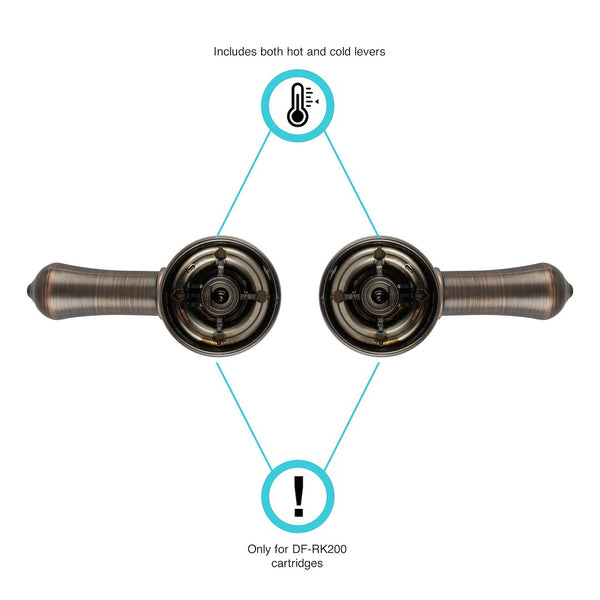 Dura Faucet Teapot Classical Lever Handle (MPN: DF-RKC-ORB)