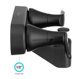 Dura Faucet Matte Black Wall Mount Faucet (MPN: DF-SA110LH-MB)
