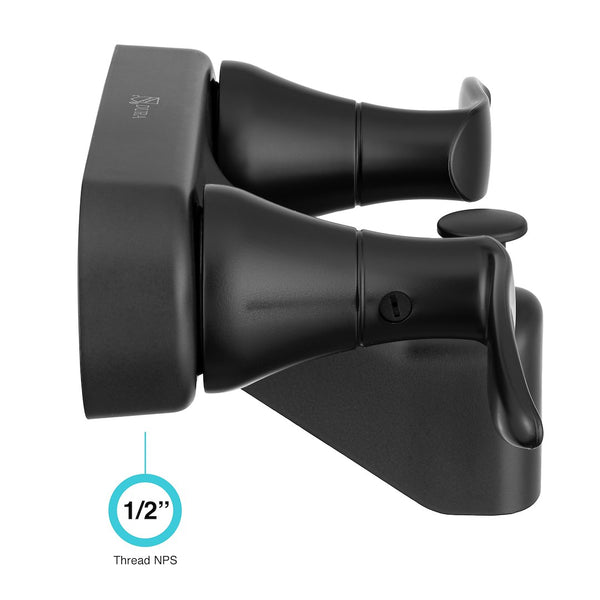 Dura Faucet Matte Black Wall Mount Faucet (MPN: DF-SA110LH-MB)