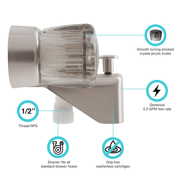 Dura Faucet Bathtub Faucet (MPN: DF-SA110S-SN)