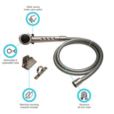 Dura Faucet Hand-Held Shower Head (MPN: DF-SA130-SN)