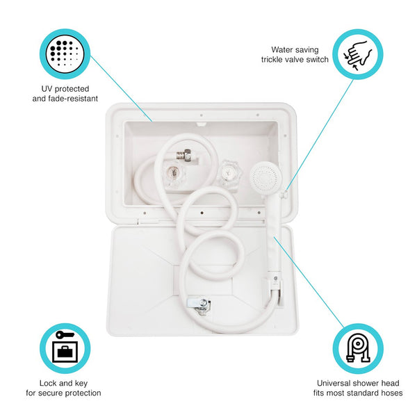 Dura Faucet Exterior Shower (MPN: DF-SA170-WT)