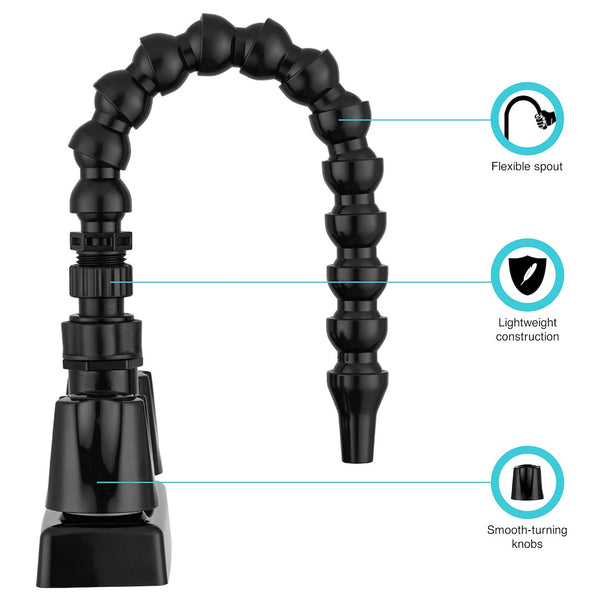 Dura Faucet Exterior Quick Connect Faucet (MPN: DF-SA183K-BK)