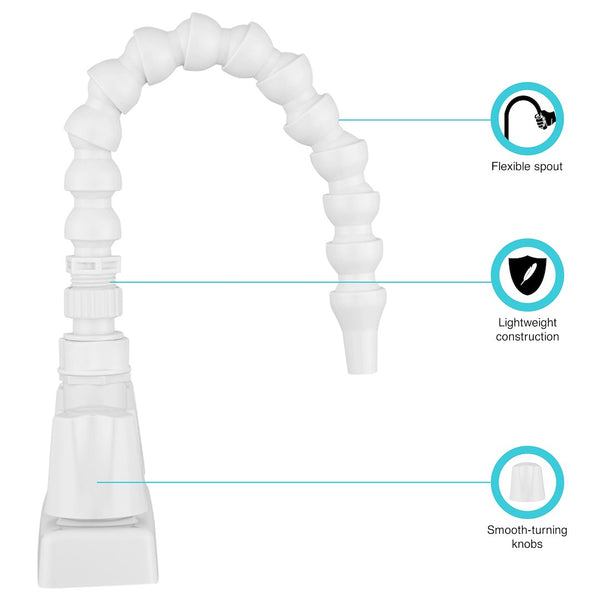 Dura Faucet Exterior Quick Connect Faucet (MPN: DF-SA183K-WT)