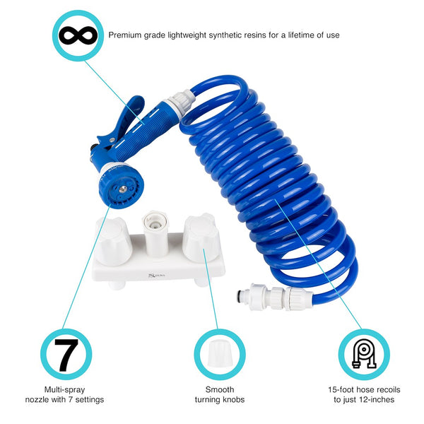 Dura Faucet Exterior Spray Port (MPN: DF-SA186-WT)