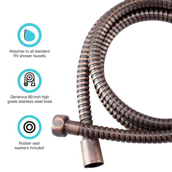 Dura Faucet Shower Head Hose (MPN: DF-SA200-ORB)