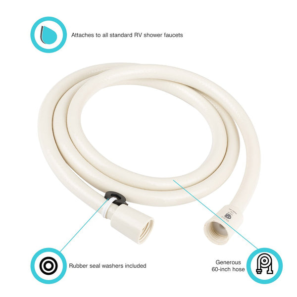 Dura Faucet Shower Head Hose (MPN: DF-SA230-BQ)