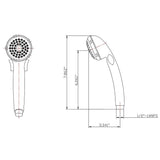 Dura Faucet Hand Held Shower Head (MPN: DF-SA400-MB)