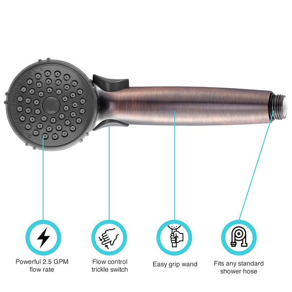 Dura Faucet Hand Held Shower Head (MPN: DF-SA400-ORB)