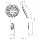 Dura Faucet Hand Held Shower Head (MPN: DF-SA432-CP)