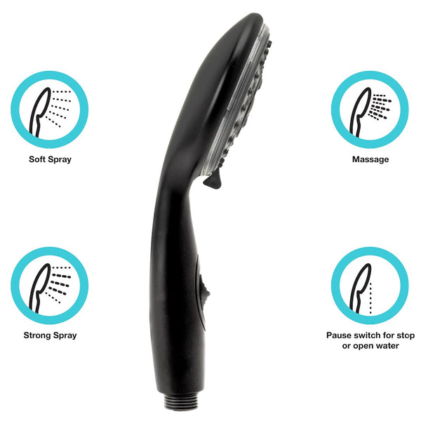Dura Faucet Hand Held Shower Head (MPN: DF-SA432-MB)
