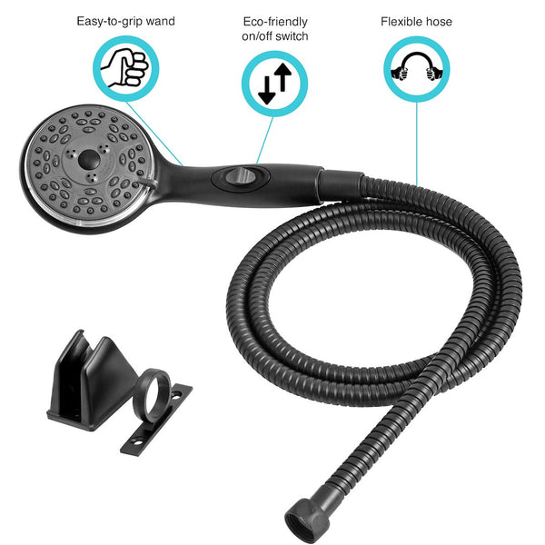 Dura Faucet Hand Held Shower Head (MPN: DF-SA432K-MB)
