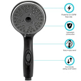 Dura Faucet Hand Held Shower Head (MPN: DF-SA432K-MB)