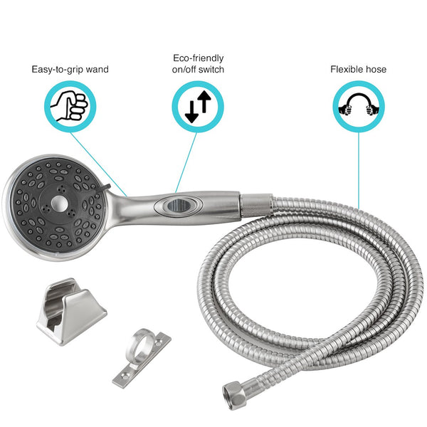 Dura Faucet Hand Held Shower Head (MPN: DF-SA432K-SN)