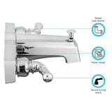 Dura Faucet Bathtub Faucet With Diverter (MPN: DF-SA610C-CP)