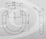 Pacific Cargo D-Ring With Weld-On Clip (MPN: DR-062)