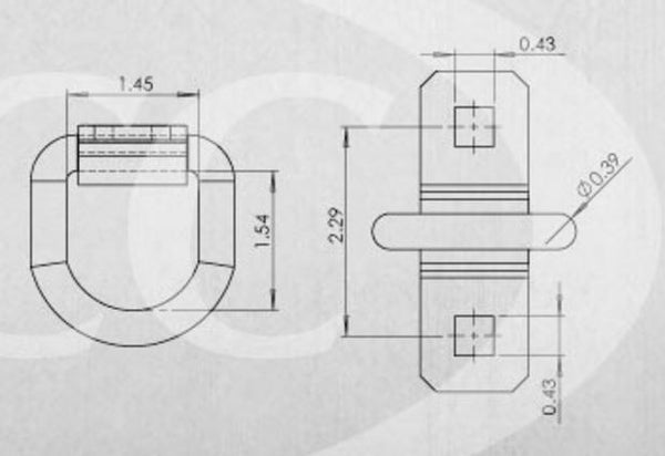 Pacific Cargo D-Ring Welded Wire (MPN: DR-5M)
