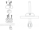 Scanstrut Cable Gland (MPN: DS21A-P)