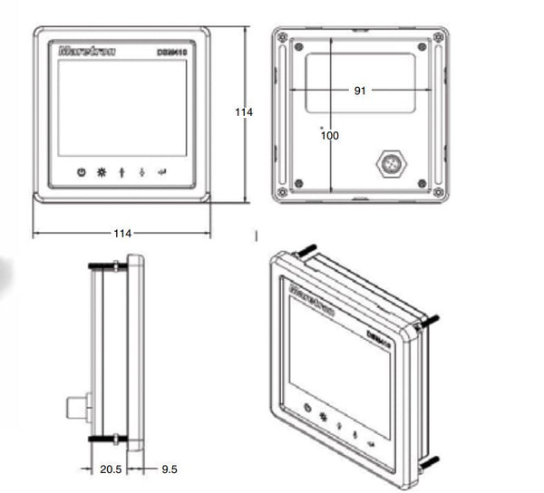 Maretron Multi Function Display (MPN: DSM410-01)