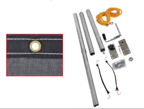 Buyers Products DTT Series Tarpaulin Roller Kit (MPN: DTT7018)