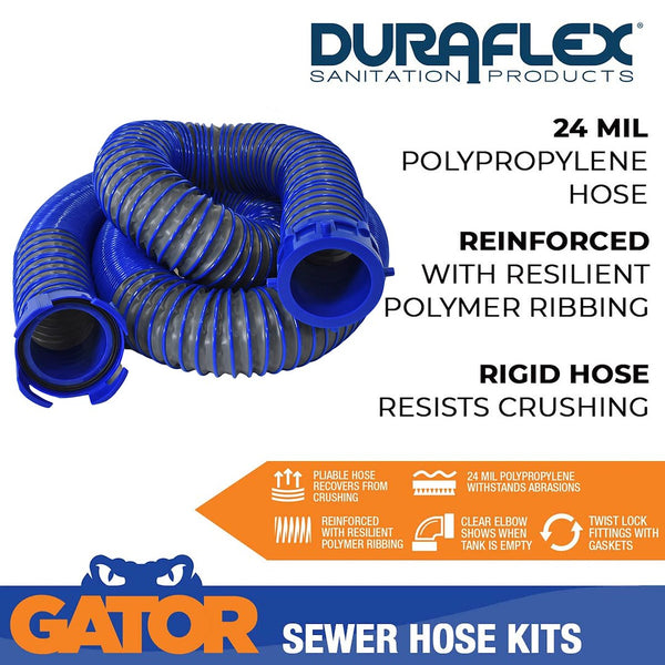 Duraflex Gator Sewer Hose (MPN: 22008)