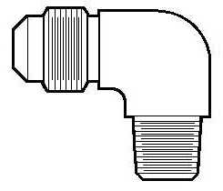 Brass 90 Degree Elbow Adapter Fitting (MPN: E1-8E)
