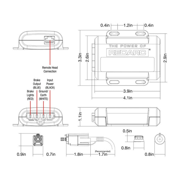 Redarc Tow-Pro Liberty Brake Controller (MPN: EBRH-ACCNA)