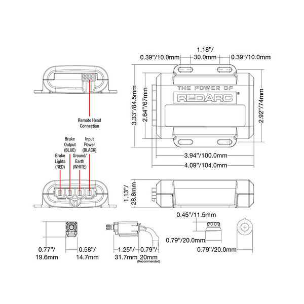 Redarc Tow-Pro Elite Electric Trailer Brake Controller (MPN: EBRH-ACCV3-NA)