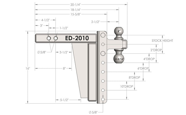 Bulletproof Hitches Extreme Duty Hitch (MPN: ED2010)