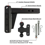 Bulletproof Hitches Trailer Hitch Ball Mount (MPN: ED204)