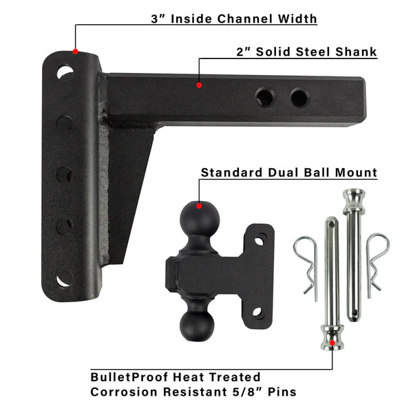 Bulletproof Hitches Trailer Hitch Ball Mount (MPN: ED204)