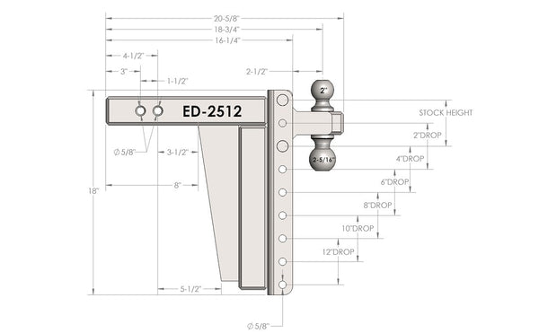 Bulletproof Hitches Extreme Duty Hitch (MPN: ED2512)