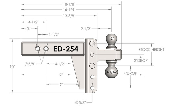 Bulletproof Hitches Extreme Duty Hitch (MPN: ED254)