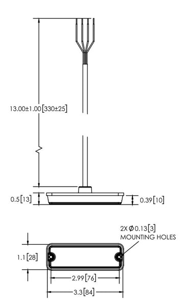Ecco Electronic Warning Light ED3511 Series (MPN: ED3511W)